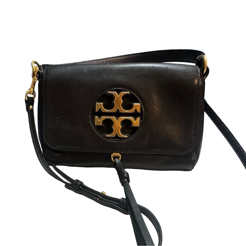 Tory Burch Black and Gold Crossbody Bag